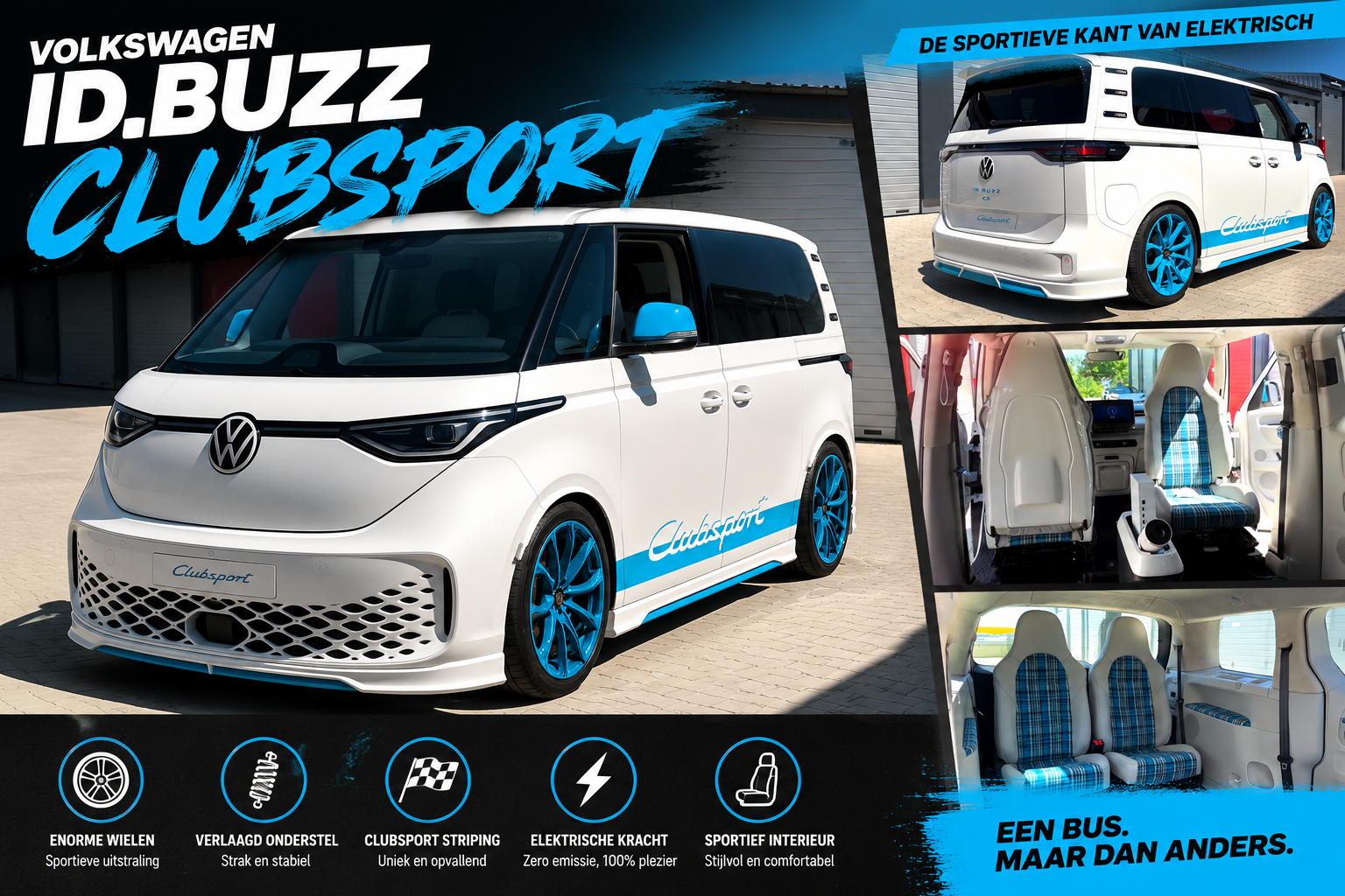 ID. Buzz Clubsport: VW en Porsche liefdesbaby