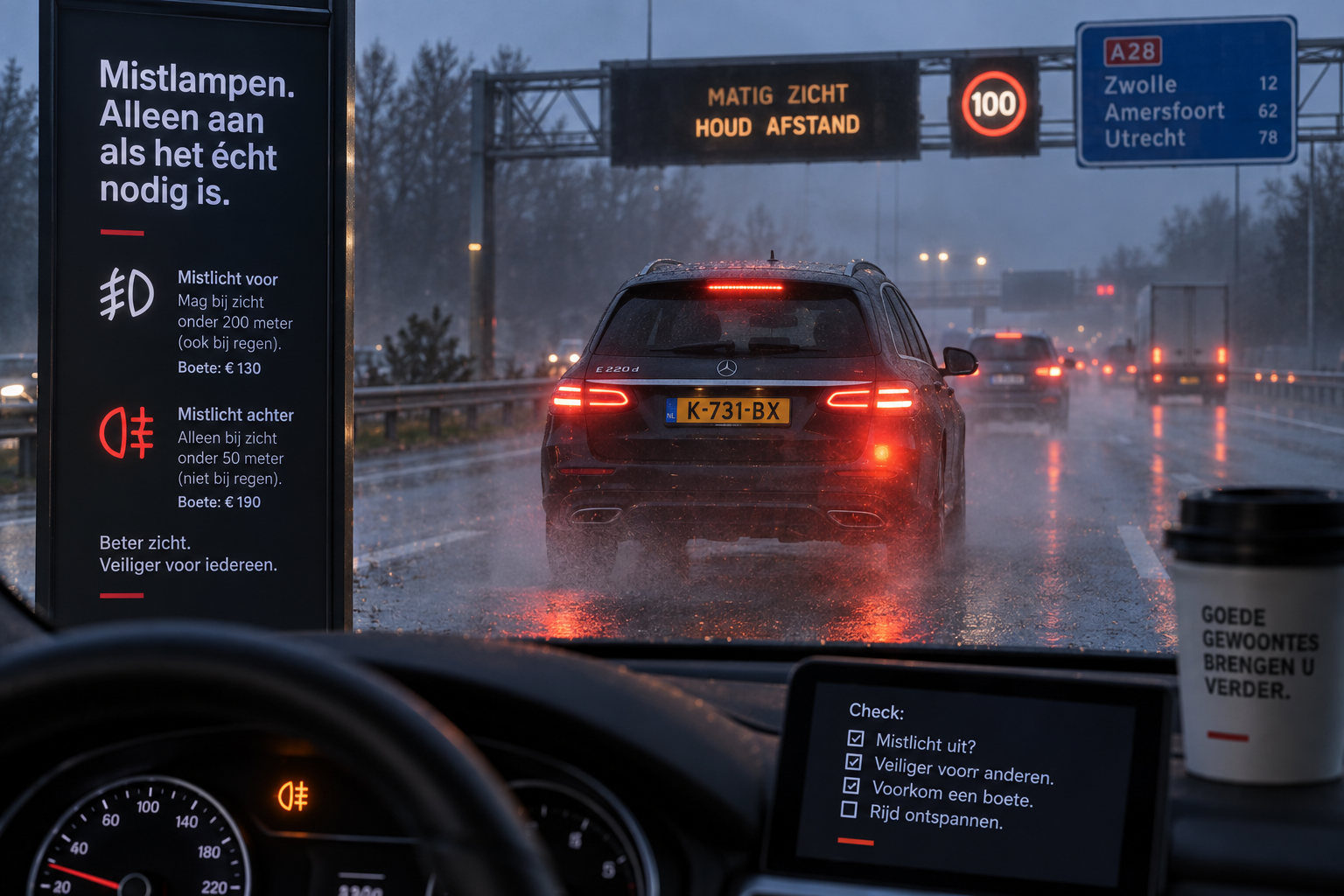 Column: Mistlampen bij lichte motregen